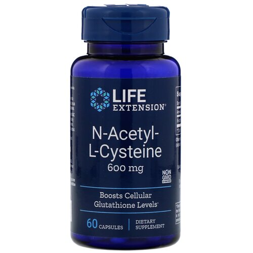 ���������� ������� Life Extension N-Acetyl-L-Cysteine, 80 �, 600 ��, 60 ��.