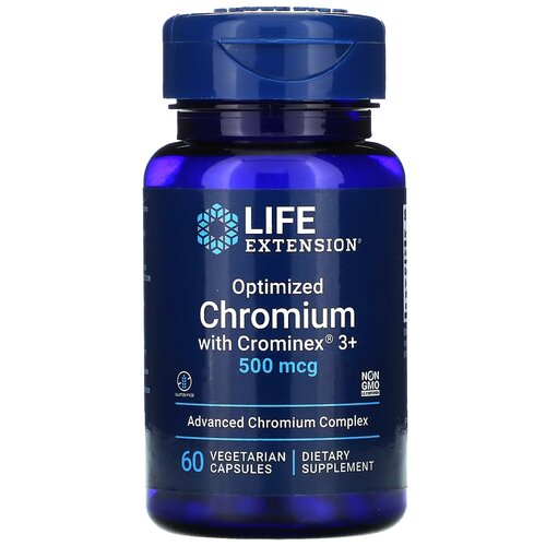  Life Extension Optimized Chromium with Crominex 3+, 50 , 500 , 60 .   , -, 