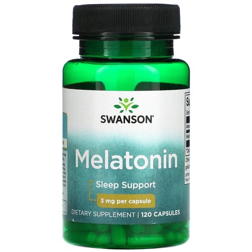 ���������� ������� SWANSON Melatonin, 100 �, 3 ��, 120 ��.