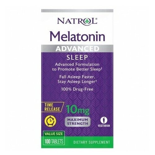  Natrol Melatonin Advanced Sleep Time Release, 10 , 100 .   , -, 