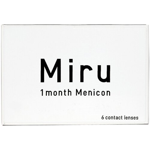   Menicon Miru 1month, 6 ., R 8,6, D +1, , 1 .   , -, 