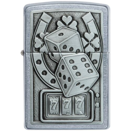    ZIPPO Classic 49294 Lucky 7   Street Chrome -  7   , -, 