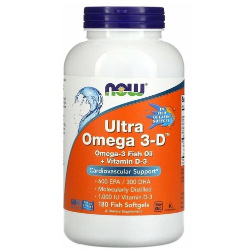   NOW Ultra Omega 3-D, 250 , 180 .