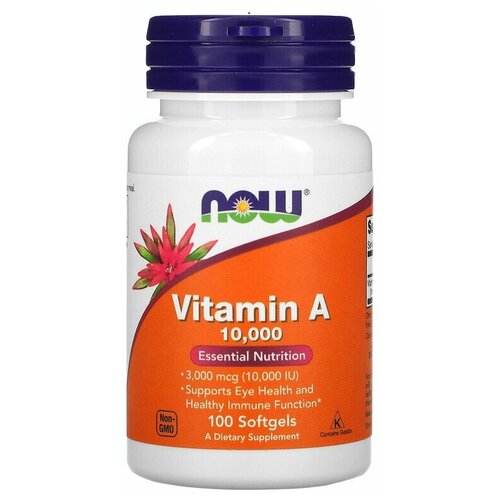 NOW Foods Vitamin A 10 000 IU 100    , -, 