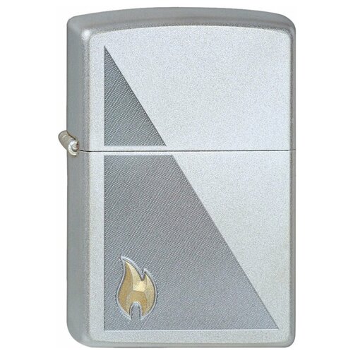    ZIPPO Classic 205 Zippo Flame   Satin Chrome   , -, 