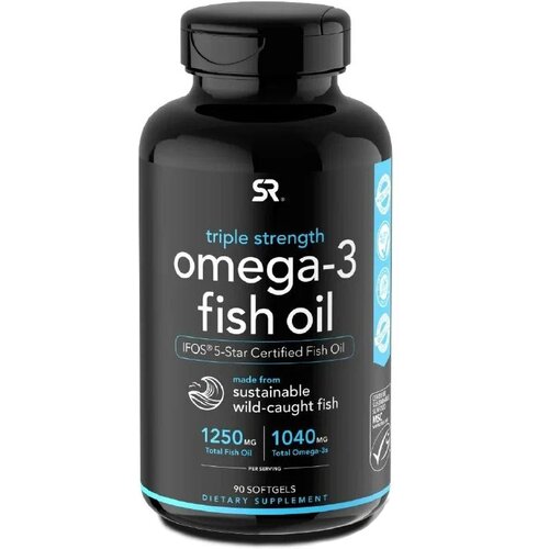  3 Sports Research Omega-3 Fish Oil Triple Strength 1250  90    , -, 