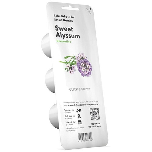      Click and Grow Refill 3-Pack   (Sweet Alyssum)   , -, 