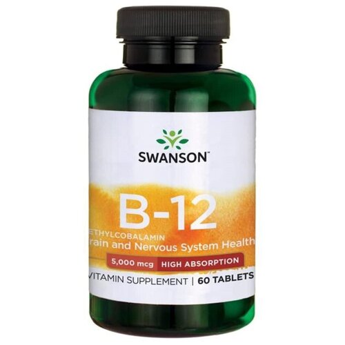 Swanson Vitamin B12 5000  60  (Swanson)   , -, 