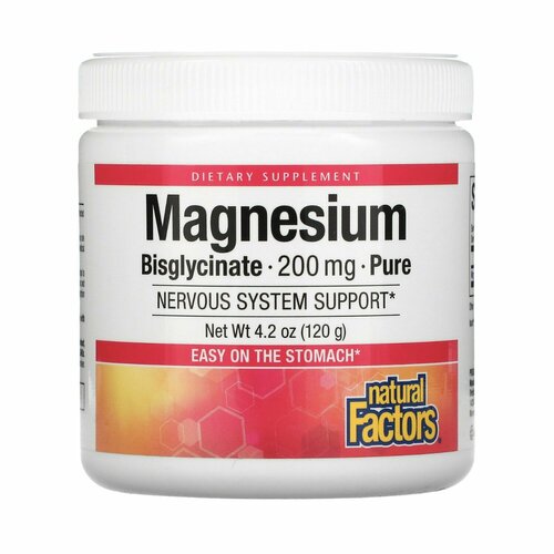   Natural Factors Magnesium Bisglycinate, 200 , 120  50    , -, 