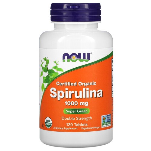  NOW Sertified organic Spirulina, 180 , 1000 , 120 .   , -, 