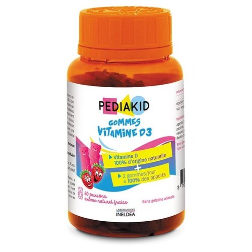 PEDIAKID Gommes Vitamine D3 . ., 1 , 60 .,    , -, 