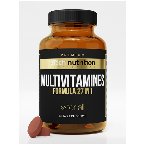  aTech Nutrition Premium Multivitamines Formula 27 in 1, 1.4 , 60 .   , -, 