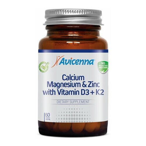 ���������� Avicenna Calcium Magnesium & Zink with Vitamin D3 + K2 ���., 217 �, 60 ��.