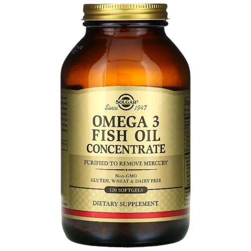 ���������� Solgar Omega-3 Fish Oil Concentrate ����., 150 ��, 300 �, 120 ��., ����
