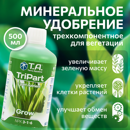 ���������� ��������� Terra Aquatica TriPart Grow (ex GHE FloraGro) 0.5 �.