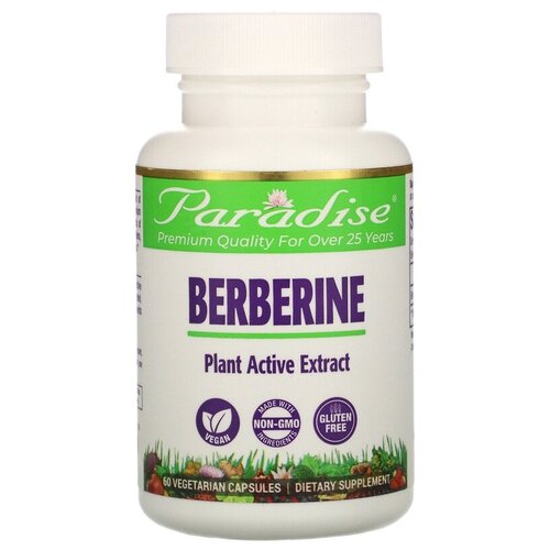 ���������� ������� Paradise Herbs Berberine, 60 �, 60 ��.