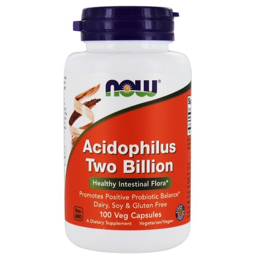 ���������� ������� NOW Acidophilus Two Billion, 340 �, 100 ��.