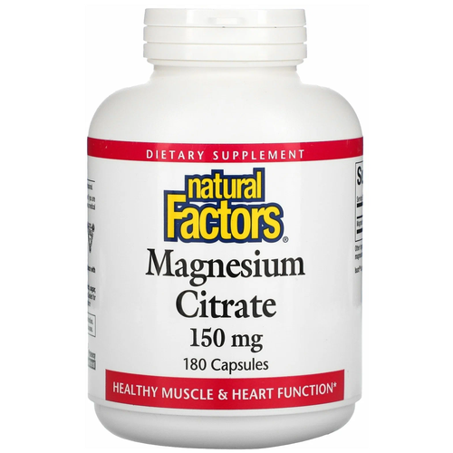 Natural Factors Magnesium Citrate ., 150 , 290 , 180 .   , -, 