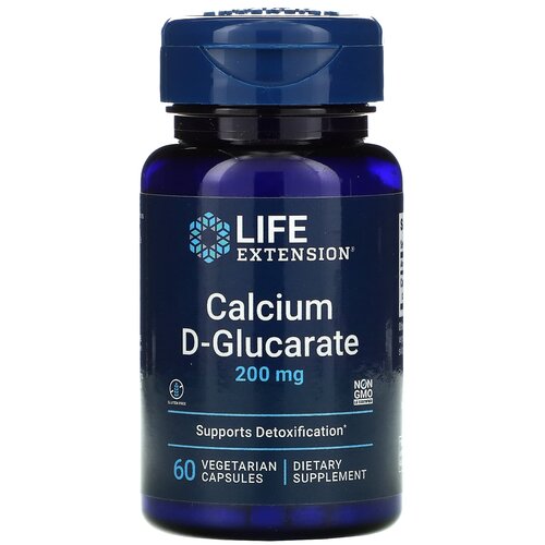 ���������� ������� Life Extension Calcium D-Glucarate, 50 �, 100 ��, 200 ��, 60 ��.