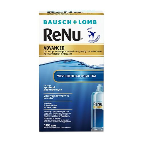 ���������� ������� Bausch & Lomb Renu Advanced, � �����������, 100 ��, 1 ��.
