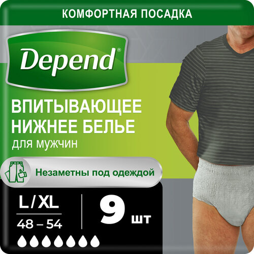    Depend   L/XL (48-54), 9 ., 1 ,   , -, 