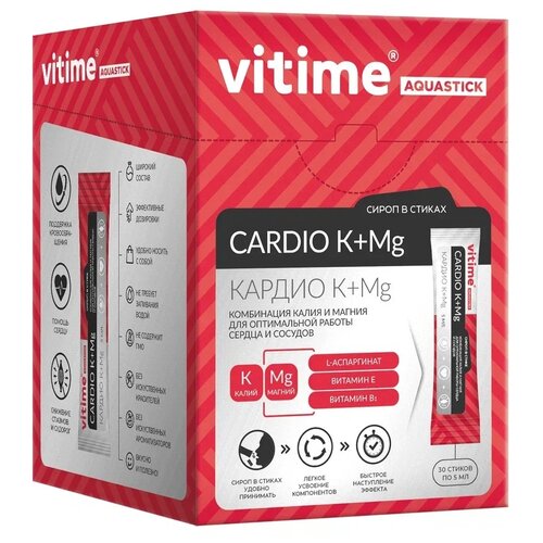 VITime Aquastick Cardio K+Mg - , 30 .   , -, 