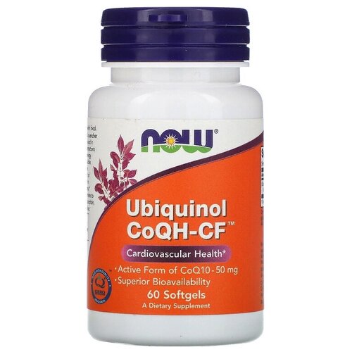 ���������� ������� NOW Ubiquinol CoQH-CF, 50 �, 60 ��.