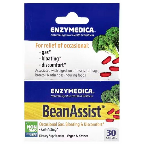 Enzymedica, BeanAssist , 30    , -, 