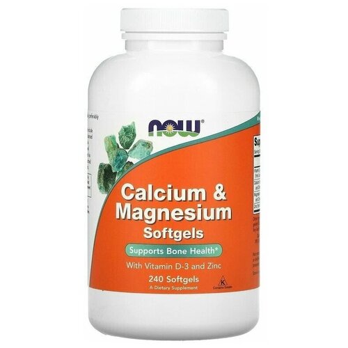  NOW Calcium & Magnesium, with Vitamin D-3 and Zinc, 820 , 250 , 240 .   , -, 