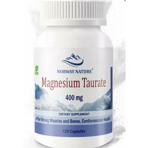 ���������� ��������� ��������, Norway Nature, Magnesium Taurate, 120 ������,