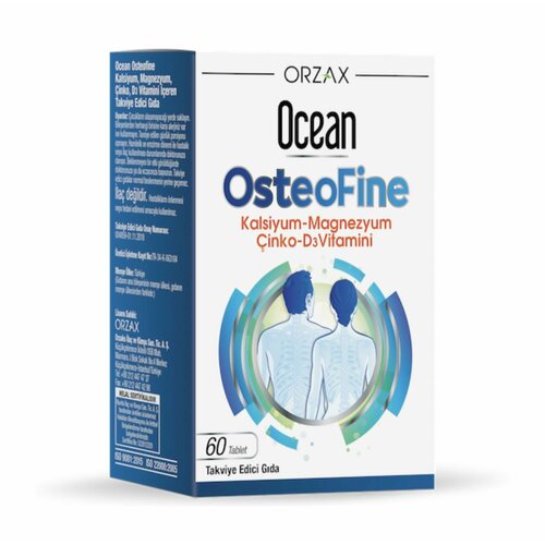���������� ORZAX OCEAN OSTEOFINE 60 TABLETS; ��������� (�������, ������, ����, ������� D3) 60 ��������