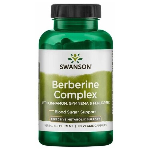 Swanson Berberine Complex with Cinnamon, Gymnema & Fenugreek (   ,   ) 90    , -, 