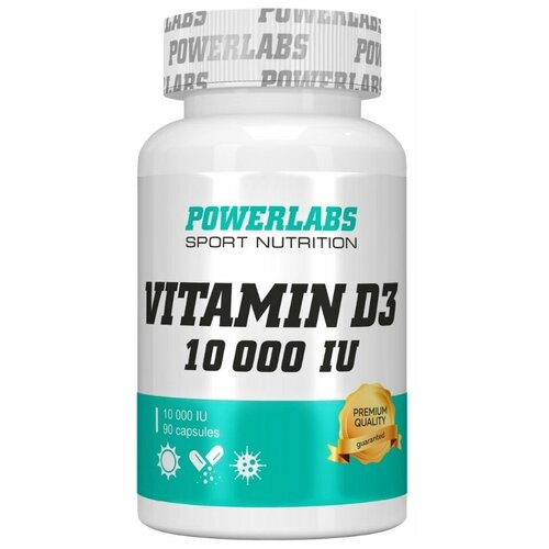 PowerLabs  3 D3 10 000 IU 90  ()     , -, 