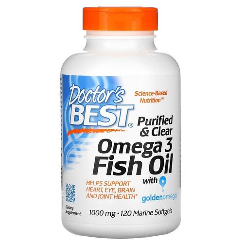 Purified & Clear Omega 3 Fish Oil with Goldenomega ., 250 , 120 .,    , -, 