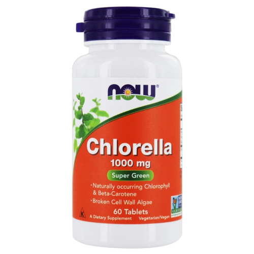  NOW Chlorella, 100 , 1000 , 60 .   , -, 