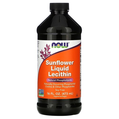  NOW Sunflower Liquid Lecithin, 150 , 473    , -, 