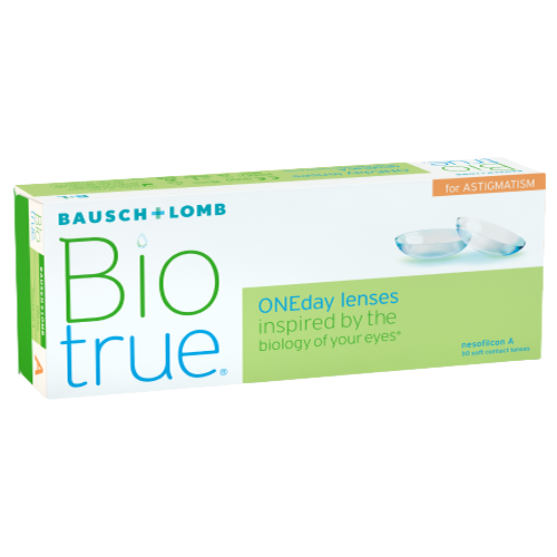 ���������� ����������� ���������� ����� BAUSCH+LOMB Biotrue Oneday for astigmatism, 30 ��., R 8,4, D -3,�CYL:�-2,75,�A�:�10, 1 ��.