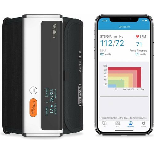 ���������� �������� � �������� ��� Wellue Armfit Plus Blood Pressure Monitor + EKG