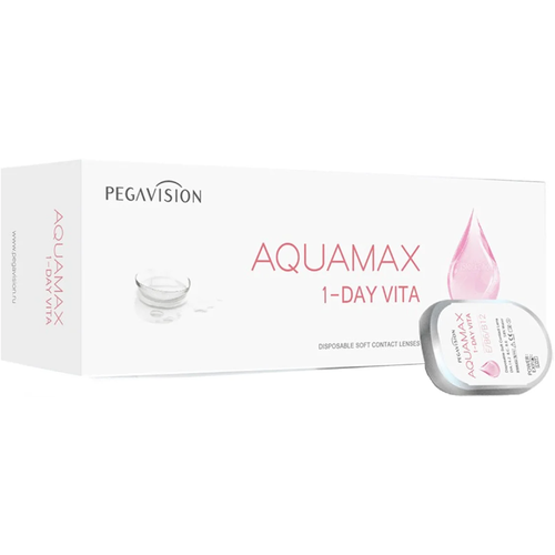 ���������� ����������� ���������� ����� Pegavision Aquamax 1 Day Vita, 30 ��., R 8,6, D -3,75, 1 ��.