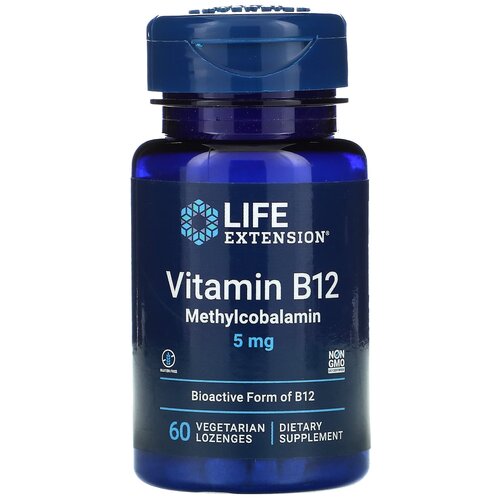 ���������� �������� Life Extension Vitamin B12 Bioactive form, 100 �, 5 ��, 60 ��.