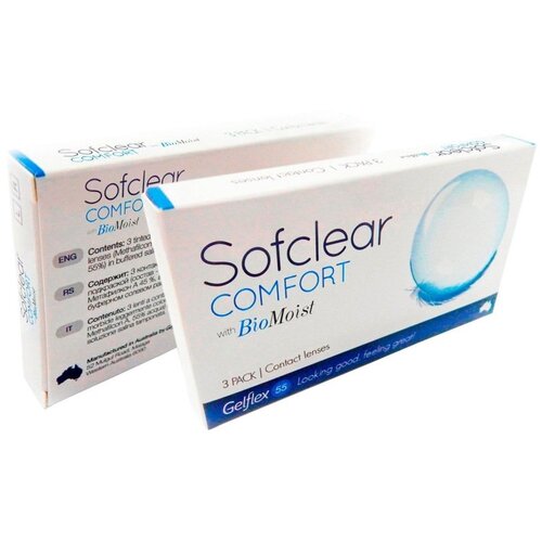   Gelflex Sofclear Comfort with BioMoist, 3 ., R 8,6, D -4,25, , 1 .   , -, 