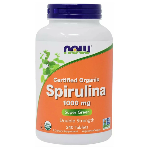  NOW Sertified organic Spirulina, 380 , 1000 , 240 .   , -, 