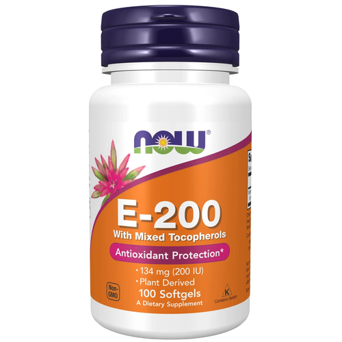  NOW E-200 With Mixed Tocopherols, 70 , 100 , 100 .   , -, 