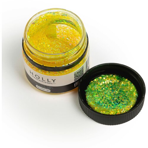 Holly Professional   , ,    Glitter Gel Yellow Mix   , -, 