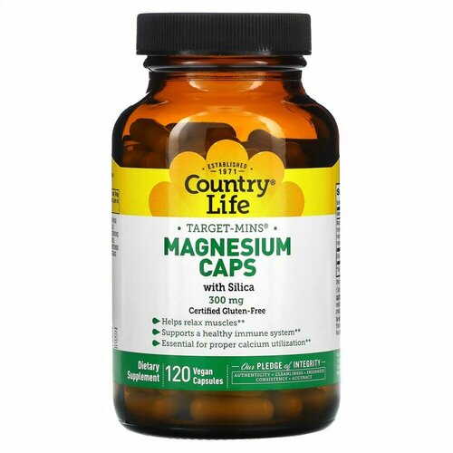 Country Life Magnesium Caps (  ) 300  120 .    , -, 