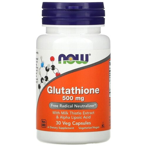 NOW Foods, Glutathione, 500 mg, , 500 , 30     , -, 