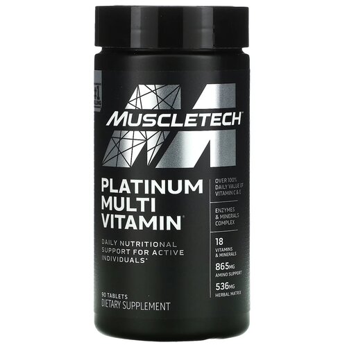 MuscleTech Platinum Multivitamin, 100 , 90 .   , -, 