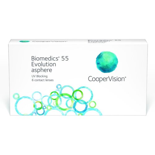    CooperVision Biomedics 55 Evolution Asphere UV, 6 ., R 8,8, D +5, , 1 .