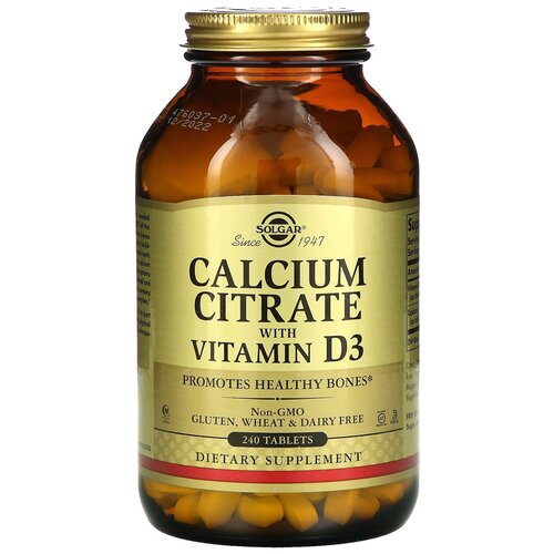 Solgar Calcium Citrate with Vitamin D3 ., 240 .   , -, 