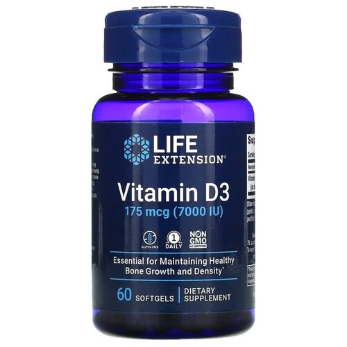 ���������� ������� Life Extension Vitamin D3, 100 �, 7000 ��, 60 ��.